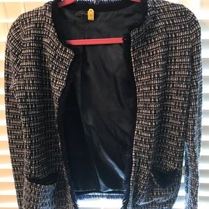 J crew tweed sweater jacket